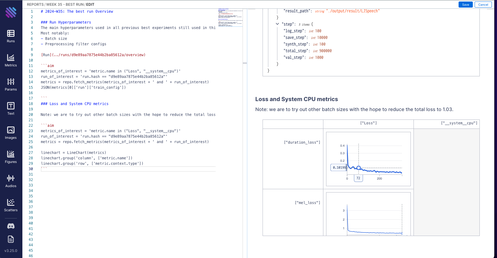 Log insights from your ML experiments: Why Reports matter